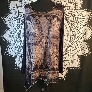 Skinny Minnie long sleeve tunic 3x